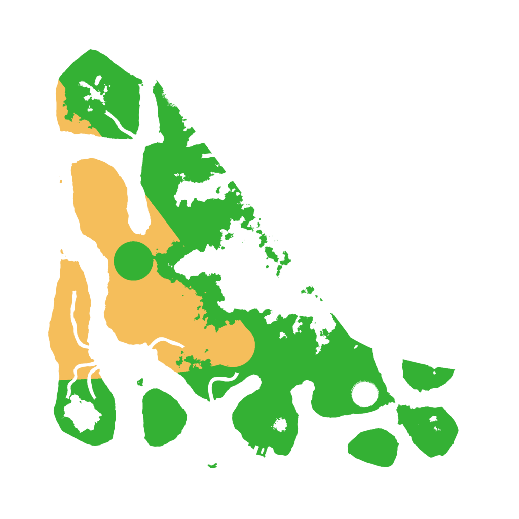 Biome Rust Map: Procedural Map, Size: 3500, Seed: 1151987
