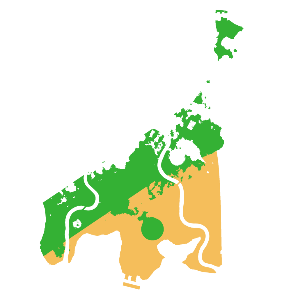 Biome Rust Map: Procedural Map, Size: 3500, Seed: 389667