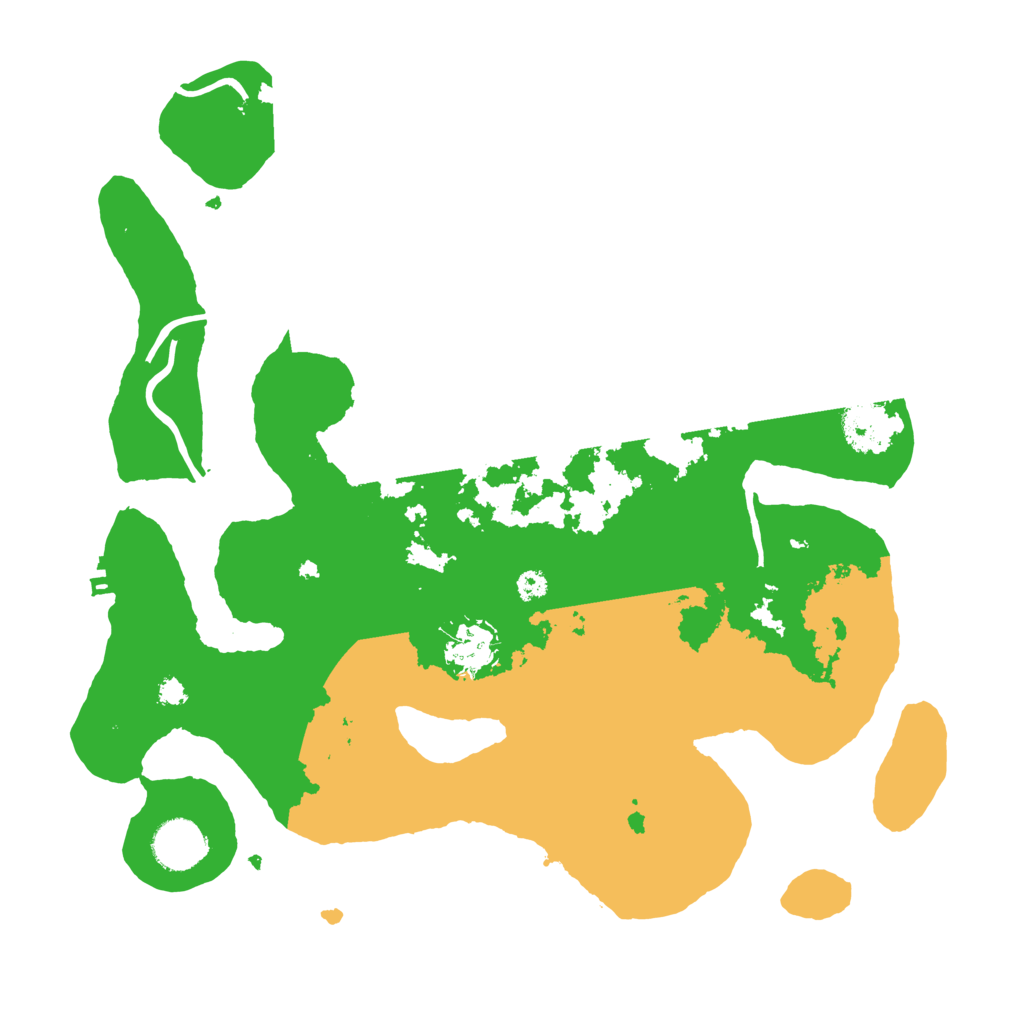 Biome Rust Map: Procedural Map, Size: 3500, Seed: 3491