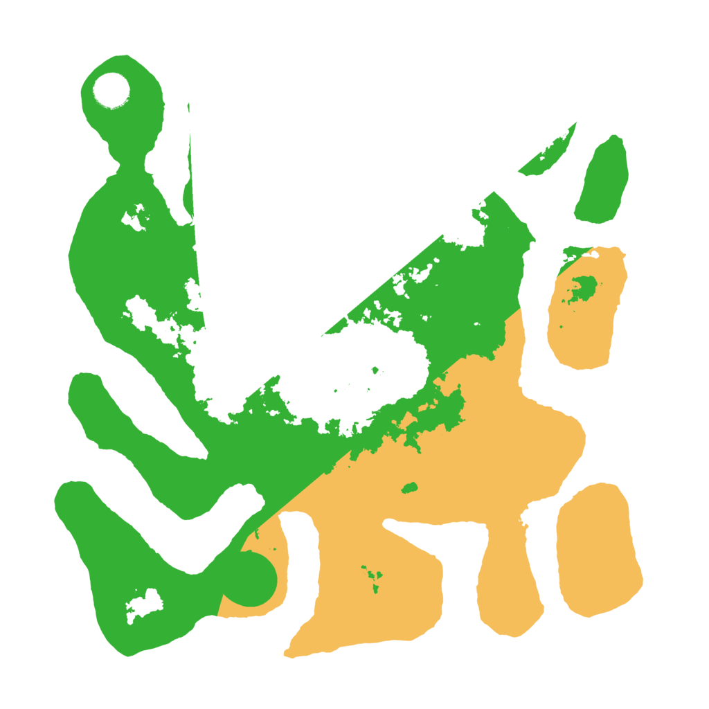 Biome Rust Map: Barren, Size: 3500, Seed: 6206496