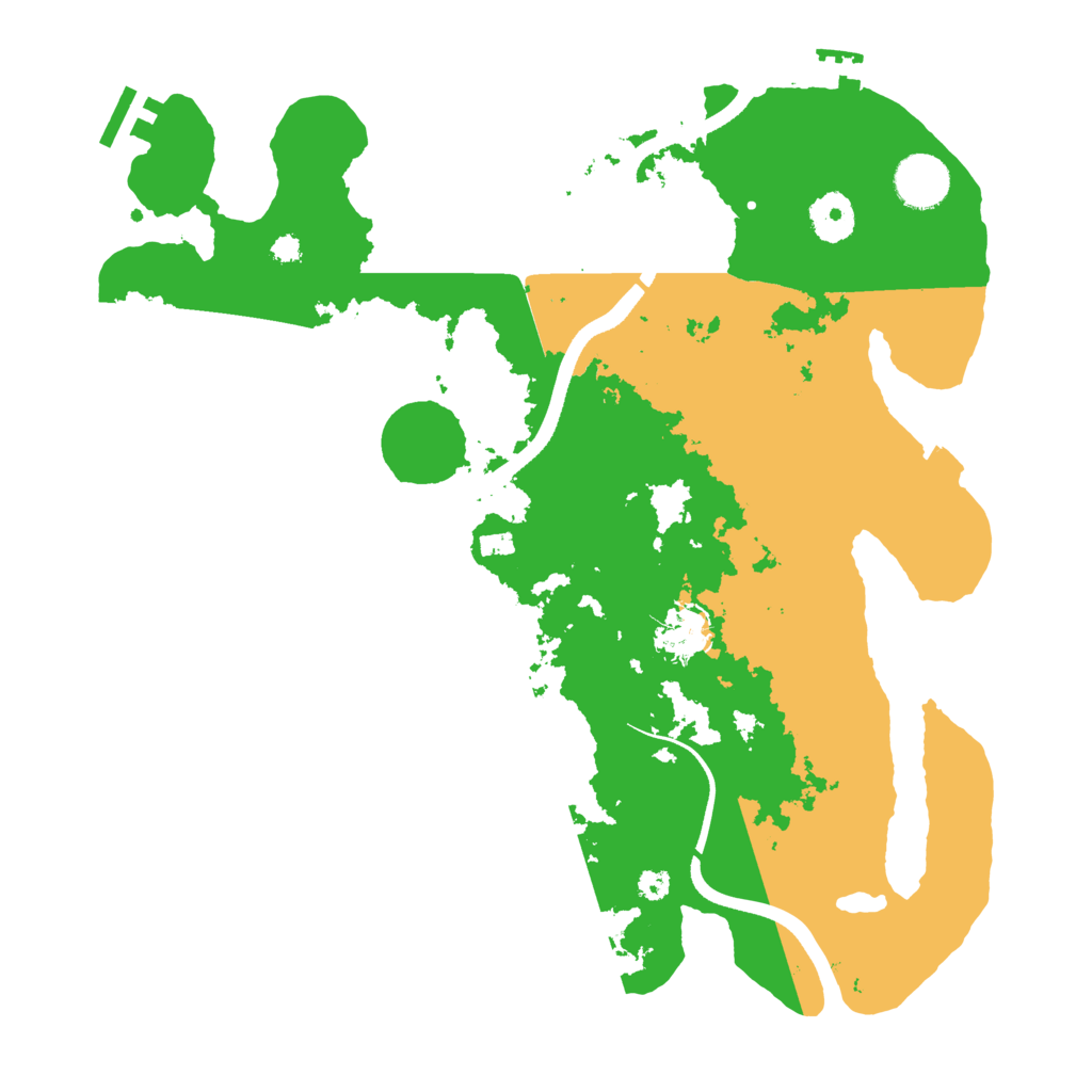 Biome Rust Map: Procedural Map, Size: 3500, Seed: 1687187