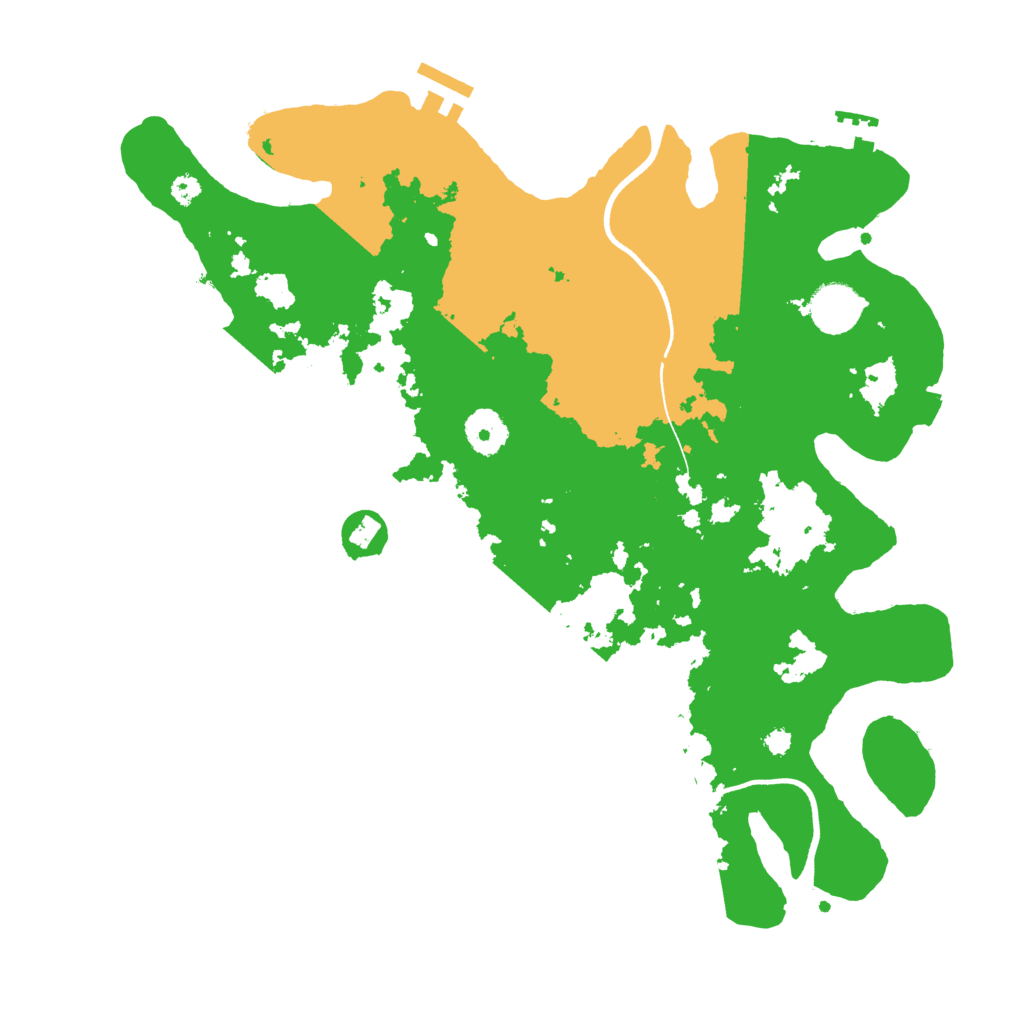 Biome Rust Map: Procedural Map, Size: 3550, Seed: 449668