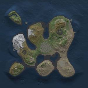 Thumbnail Rust Map: Procedural Map, Size: 2000, Seed: 1234567, 8 Monuments