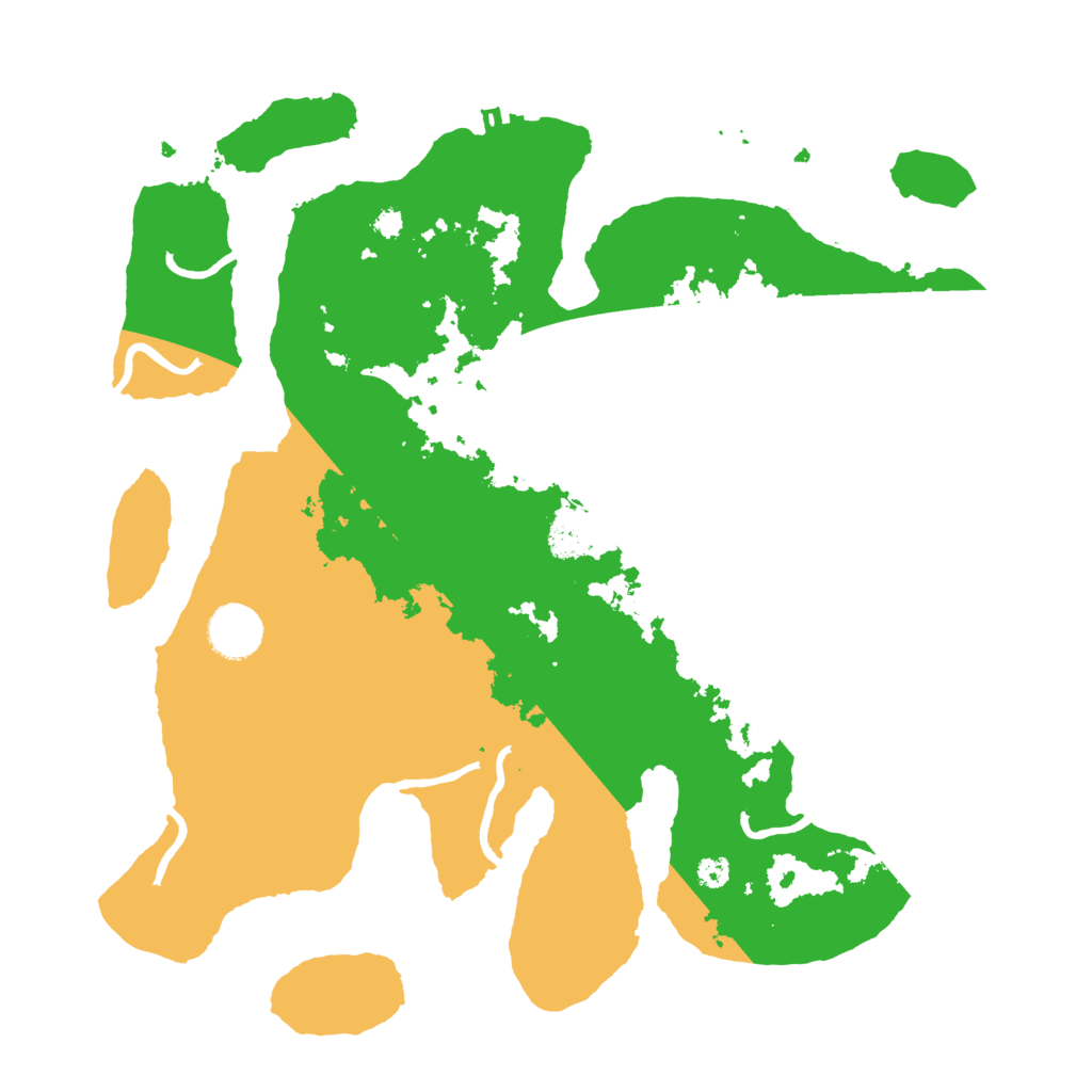 Biome Rust Map: Procedural Map, Size: 3500, Seed: 992811