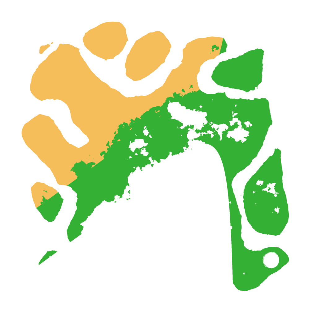 Biome Rust Map: Barren, Size: 3500, Seed: 5751999