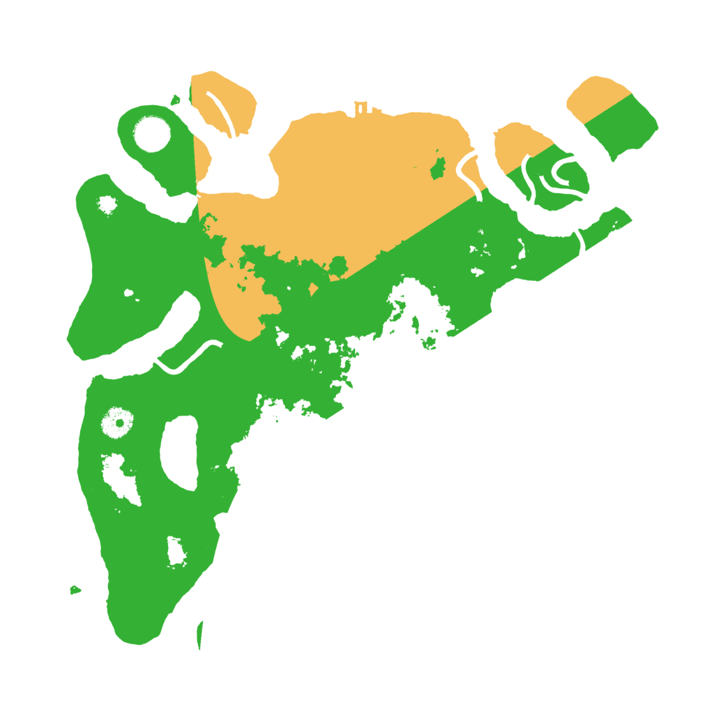 Biome Rust Map: Procedural Map, Size: 3500, Seed: 2684602