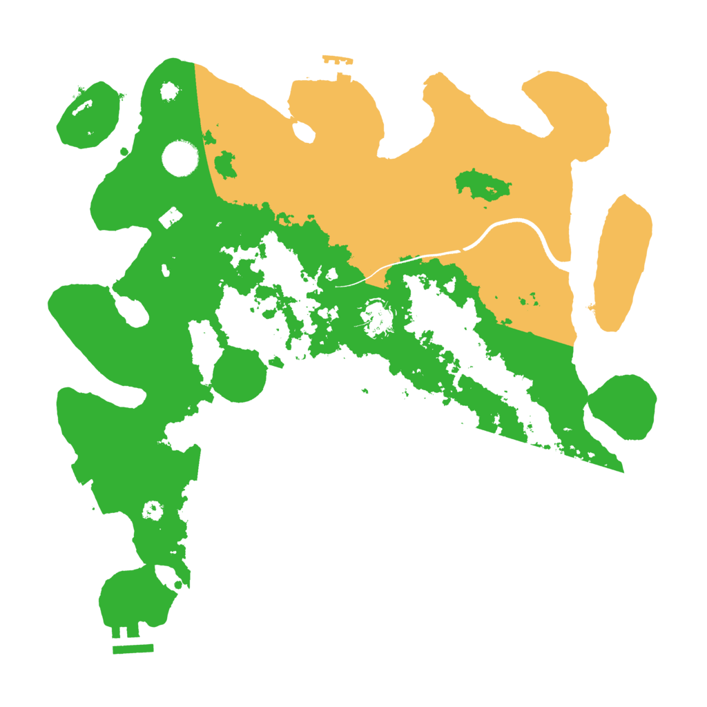 Biome Rust Map: Procedural Map, Size: 3500, Seed: 5155057