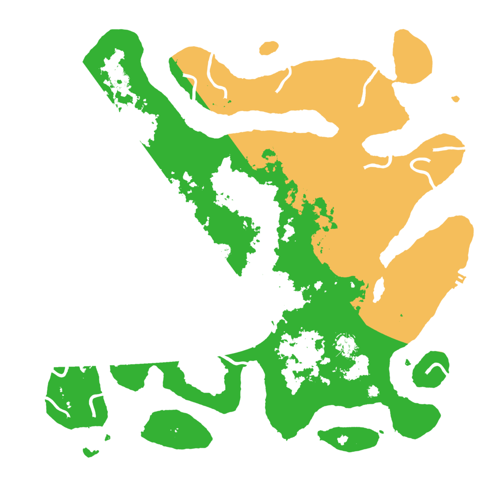 Biome Rust Map: Procedural Map, Size: 4000, Seed: 742635