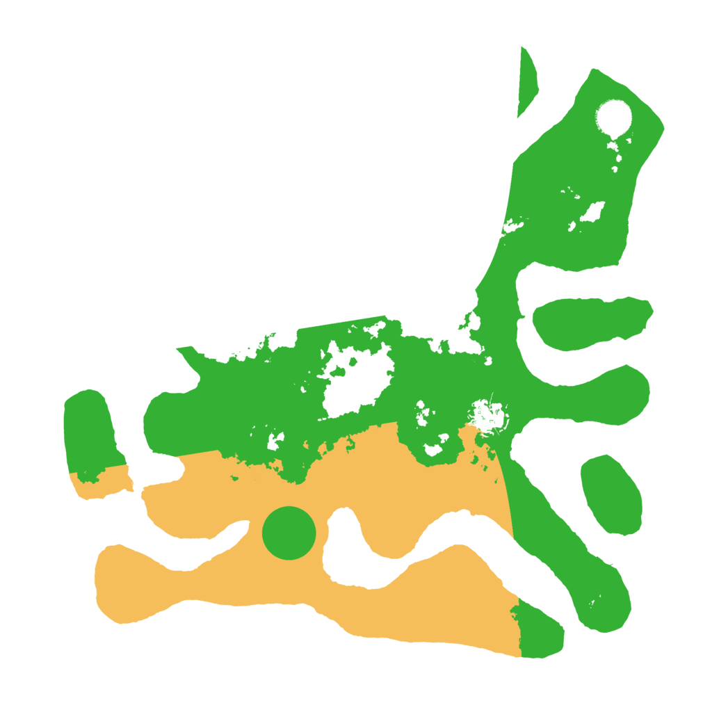 Biome Rust Map: Barren, Size: 3500, Seed: 380655