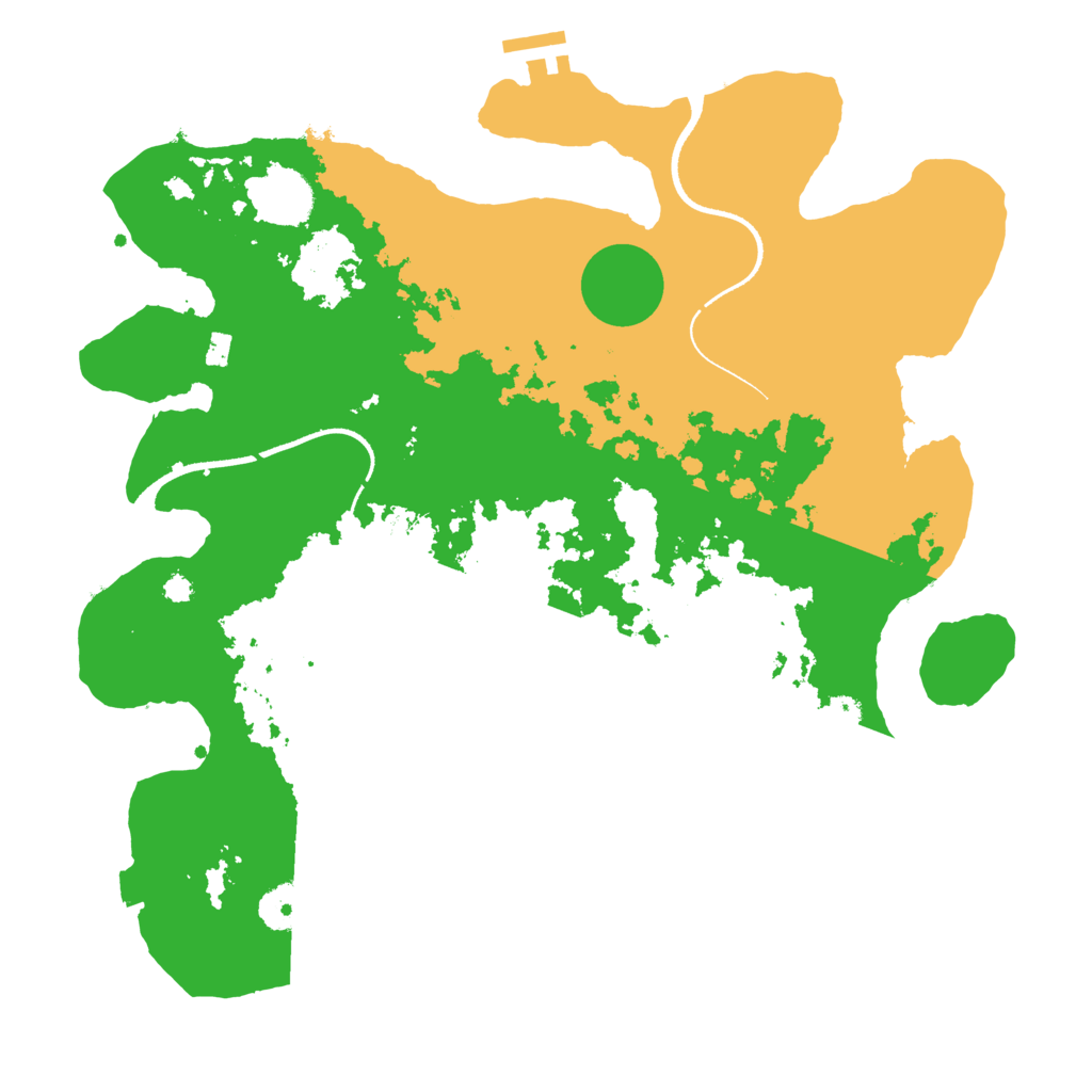 Biome Rust Map: Procedural Map, Size: 3500, Seed: 2093373