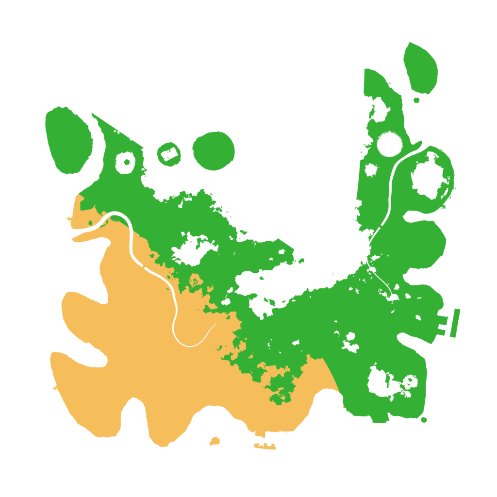 Biome Rust Map: Procedural Map, Size: 3500, Seed: 5501096