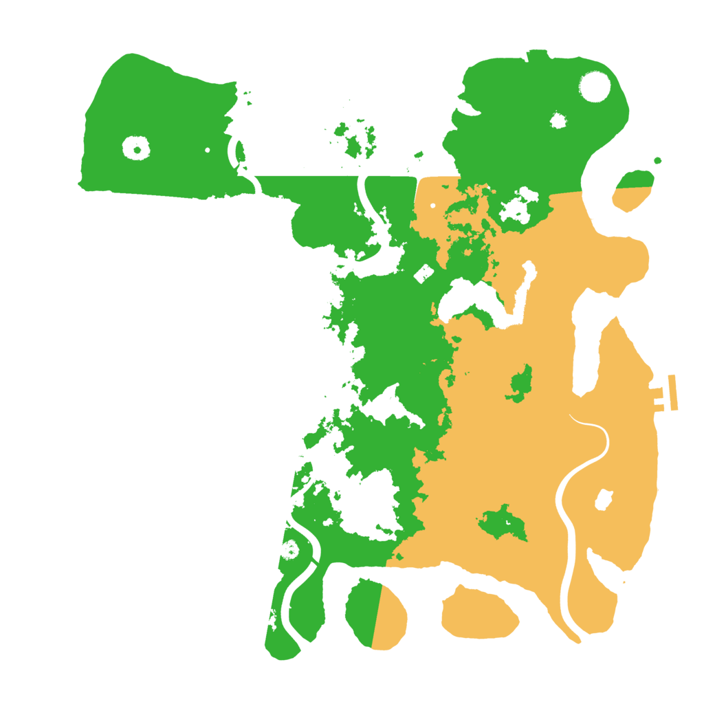 Biome Rust Map: Procedural Map, Size: 4000, Seed: 545205