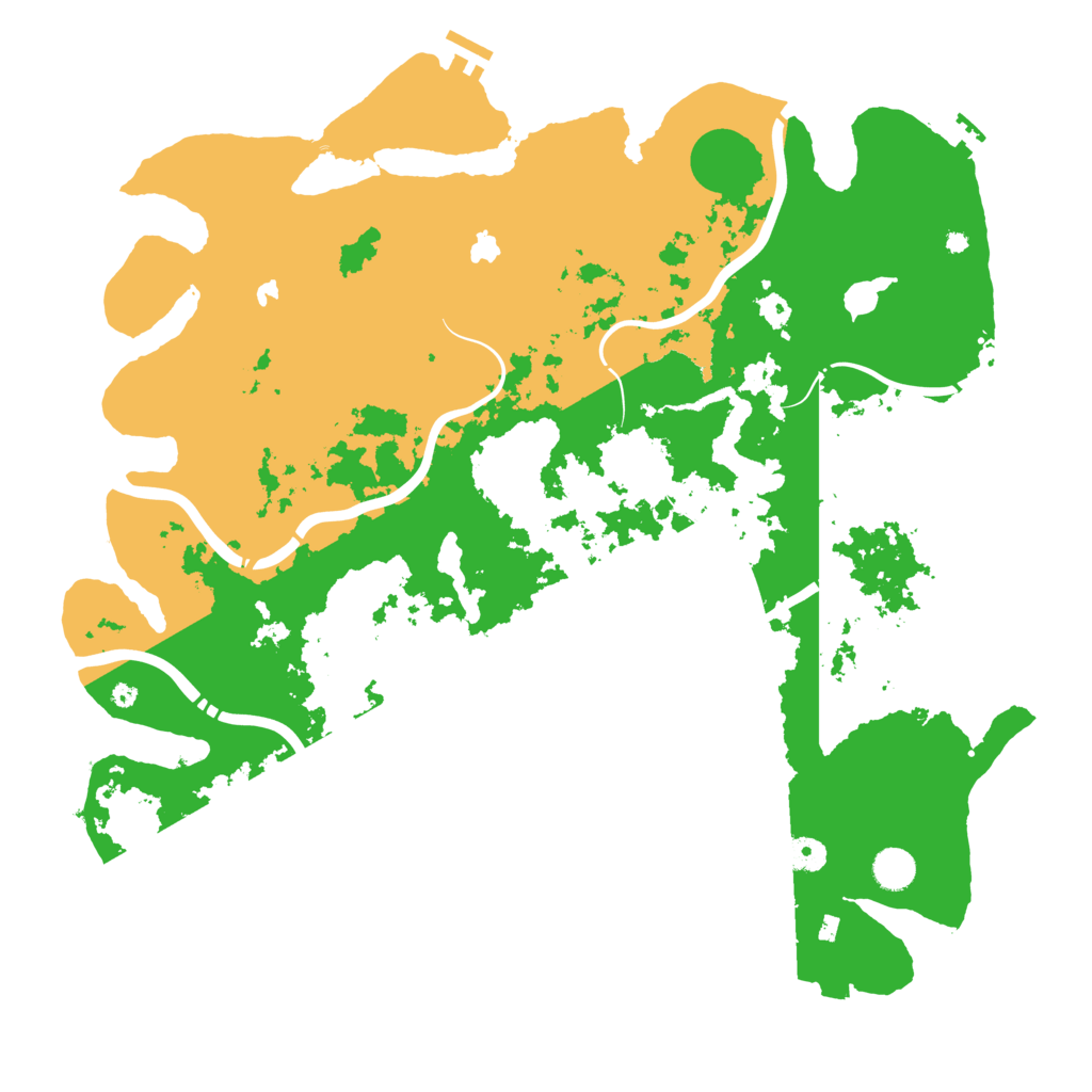 Biome Rust Map: Procedural Map, Size: 4500, Seed: 66457634