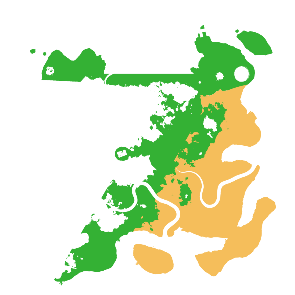 Biome Rust Map: Procedural Map, Size: 3500, Seed: 3401652