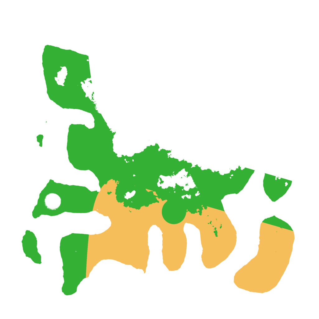 Biome Rust Map: Barren, Size: 3500, Seed: 562494