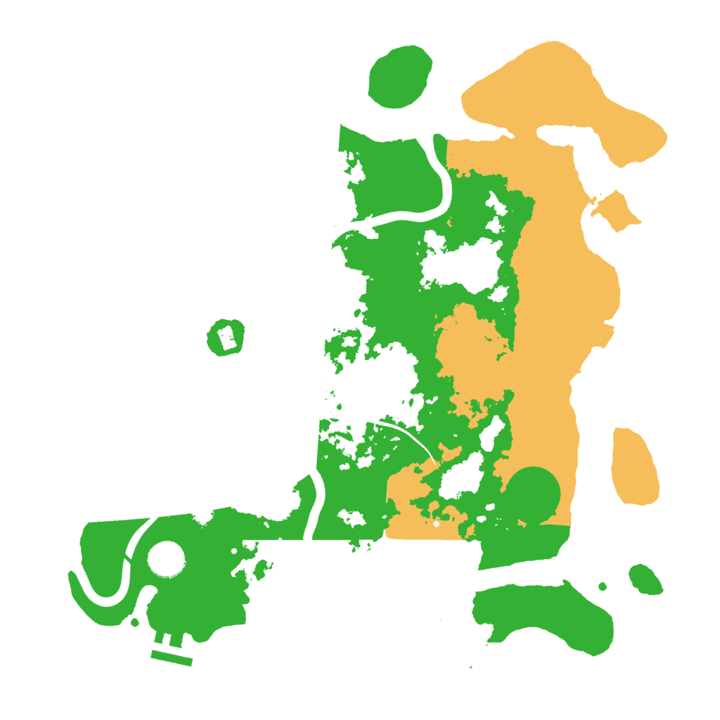 Biome Rust Map: Procedural Map, Size: 3500, Seed: 2239166