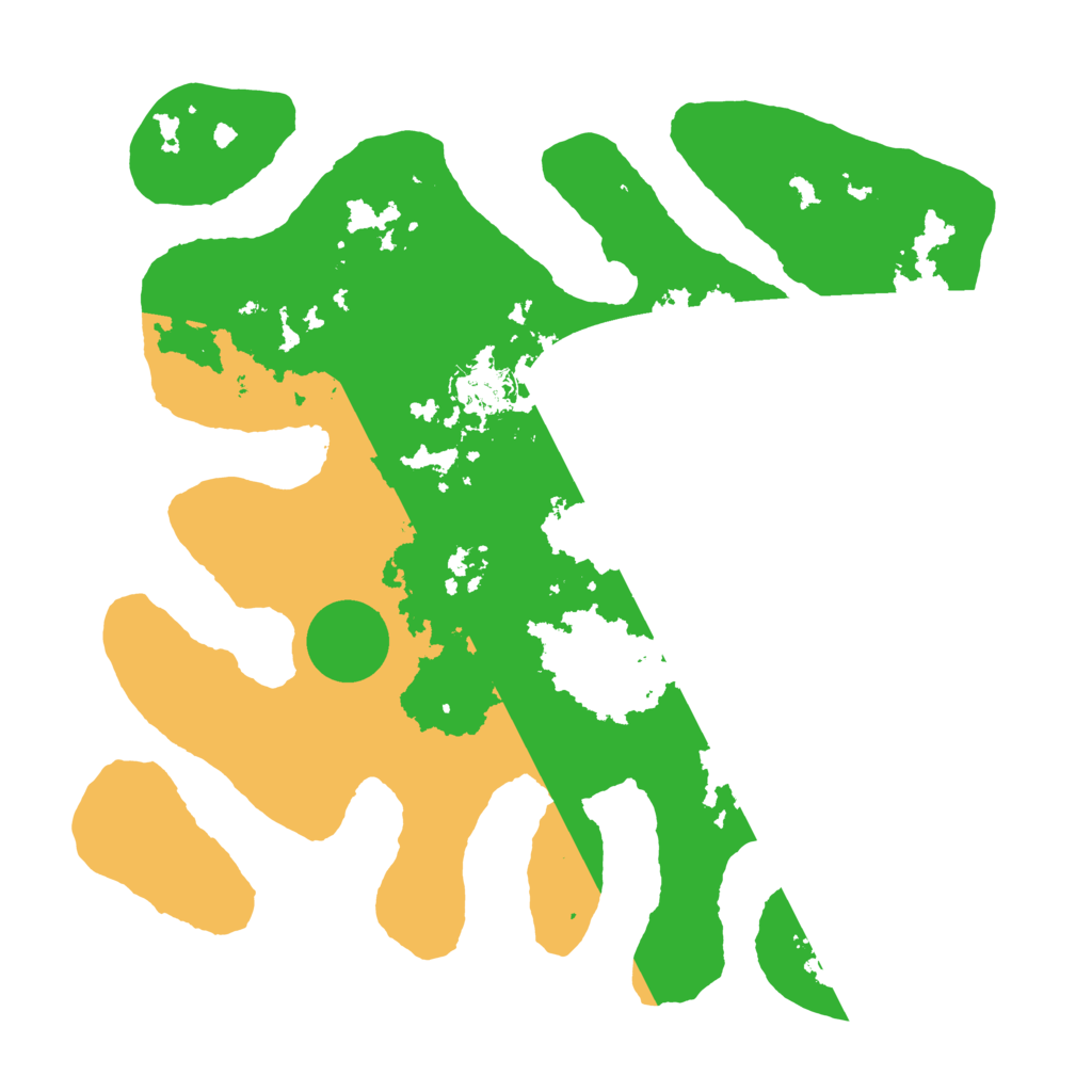 Biome Rust Map: Barren, Size: 3500, Seed: 980003