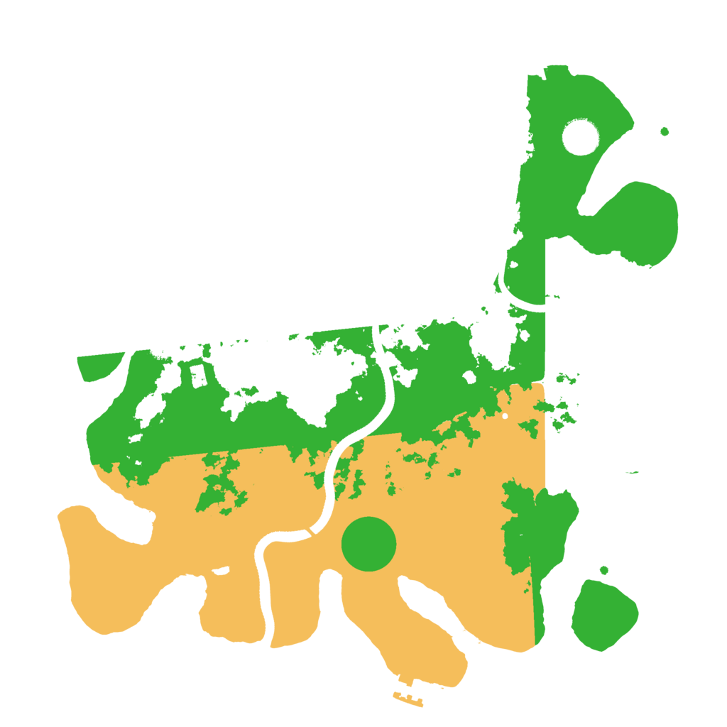 Biome Rust Map: Procedural Map, Size: 3500, Seed: 1268947