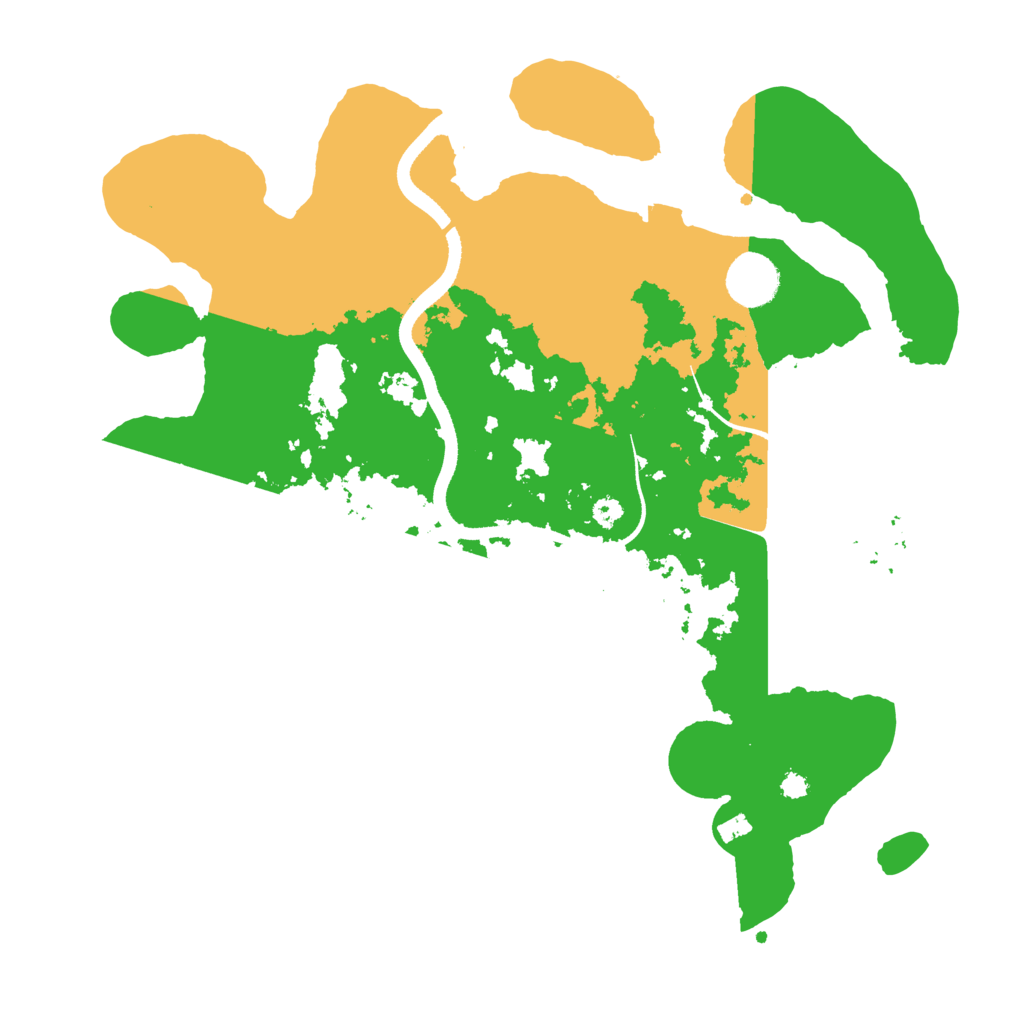Biome Rust Map: Procedural Map, Size: 3500, Seed: 1524198