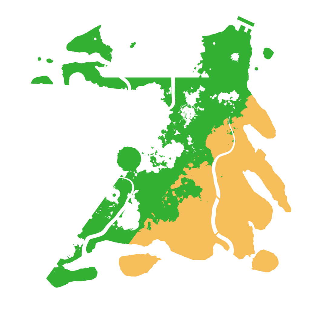 Biome Rust Map: Procedural Map, Size: 3500, Seed: 2957742