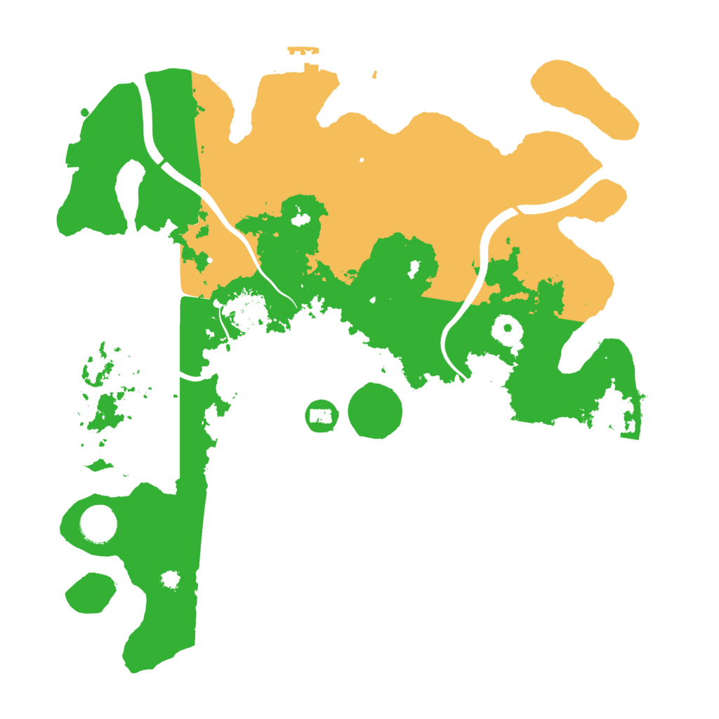 Biome Rust Map: Procedural Map, Size: 3500, Seed: 4126662