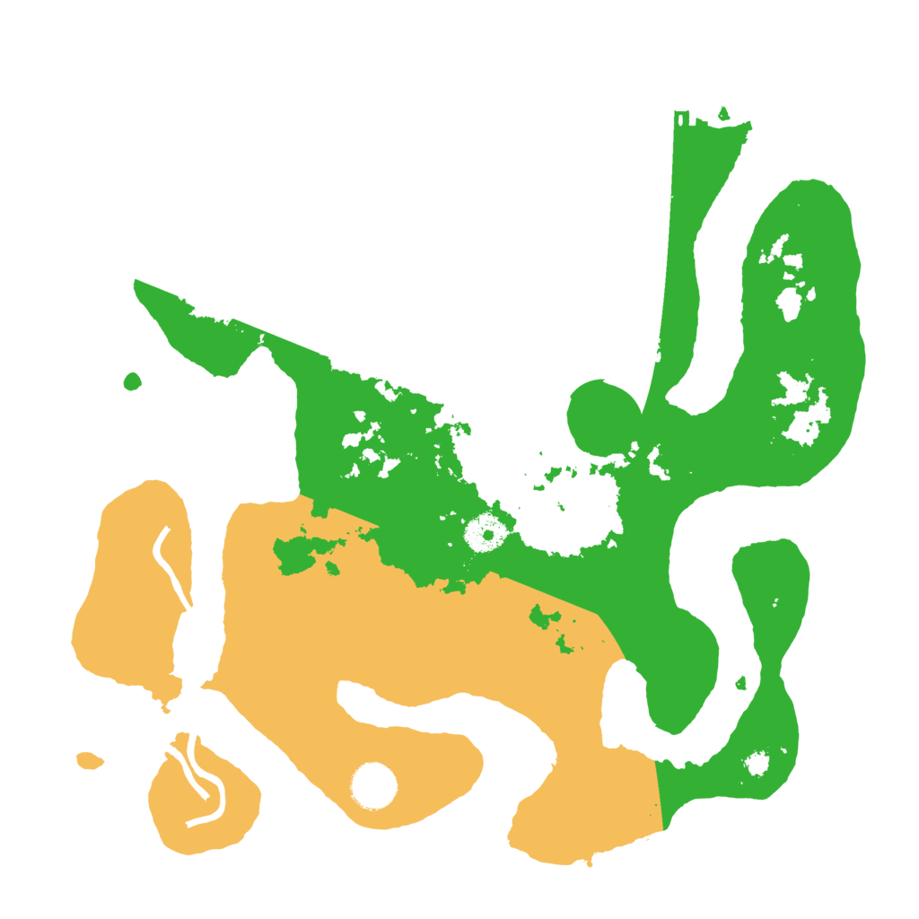 Biome Rust Map: Procedural Map, Size: 3500, Seed: 135080039