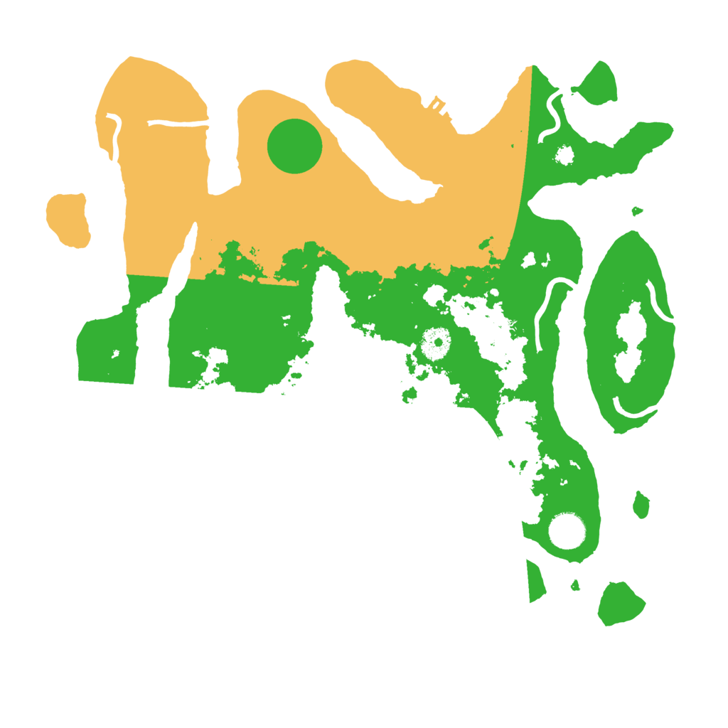 Biome Rust Map: Procedural Map, Size: 3500, Seed: 460714