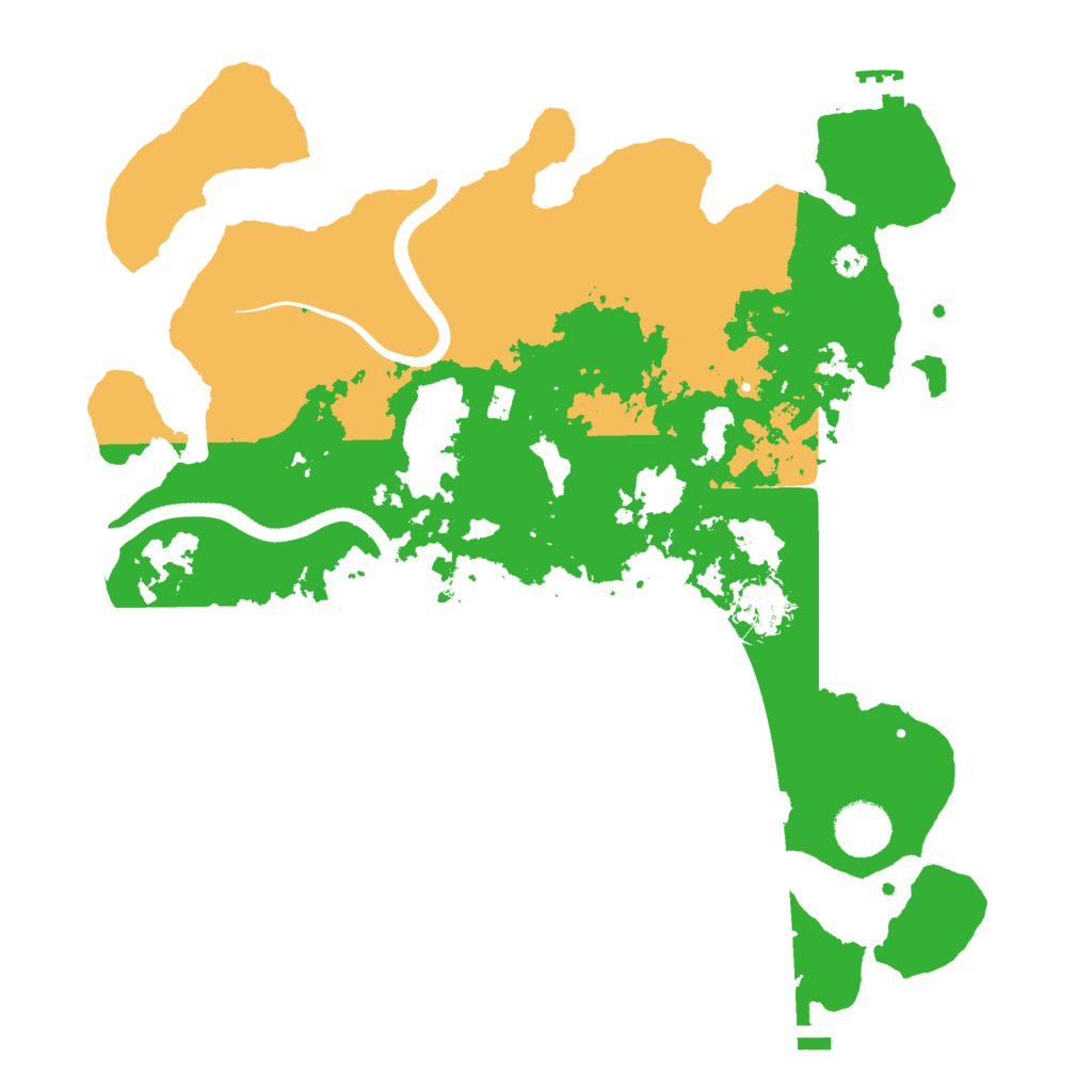 Biome Rust Map: Procedural Map, Size: 3500, Seed: 2722198