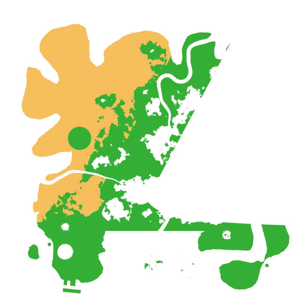 Biome Rust Map: Procedural Map, Size: 3500, Seed: 5781401
