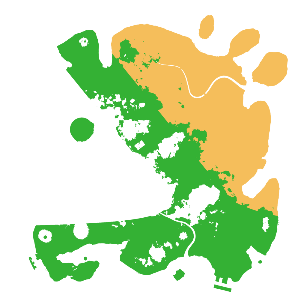 Biome Rust Map: Procedural Map, Size: 3500, Seed: 2091256