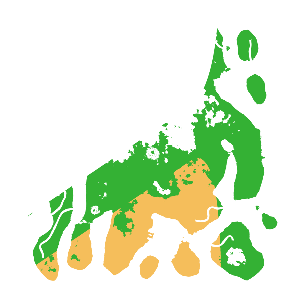 Biome Rust Map: Procedural Map, Size: 3500, Seed: 677126