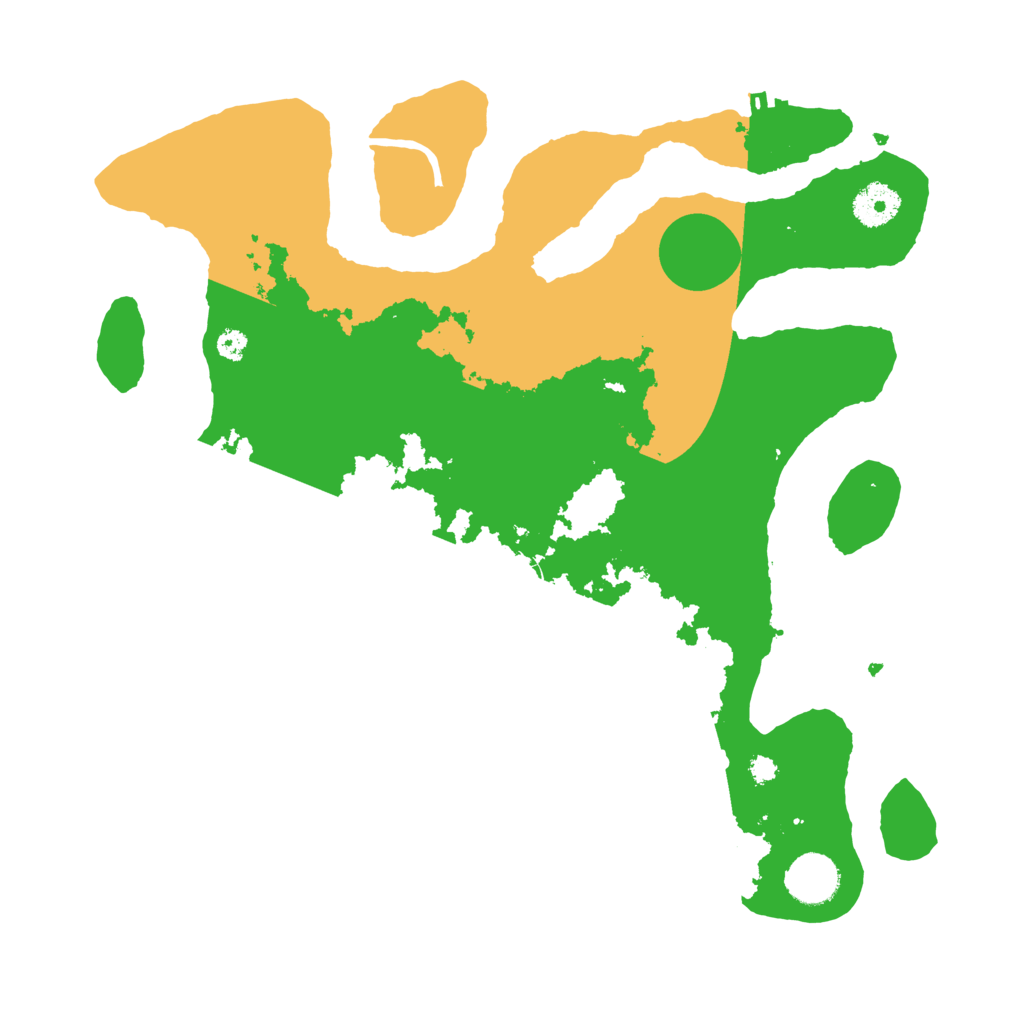 Biome Rust Map: Procedural Map, Size: 3500, Seed: 2520529