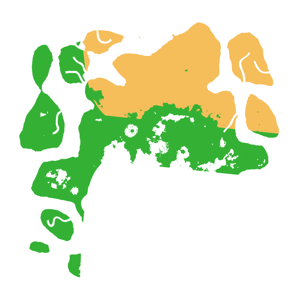 Biome Rust Map: Procedural Map, Size: 3500, Seed: 4177090