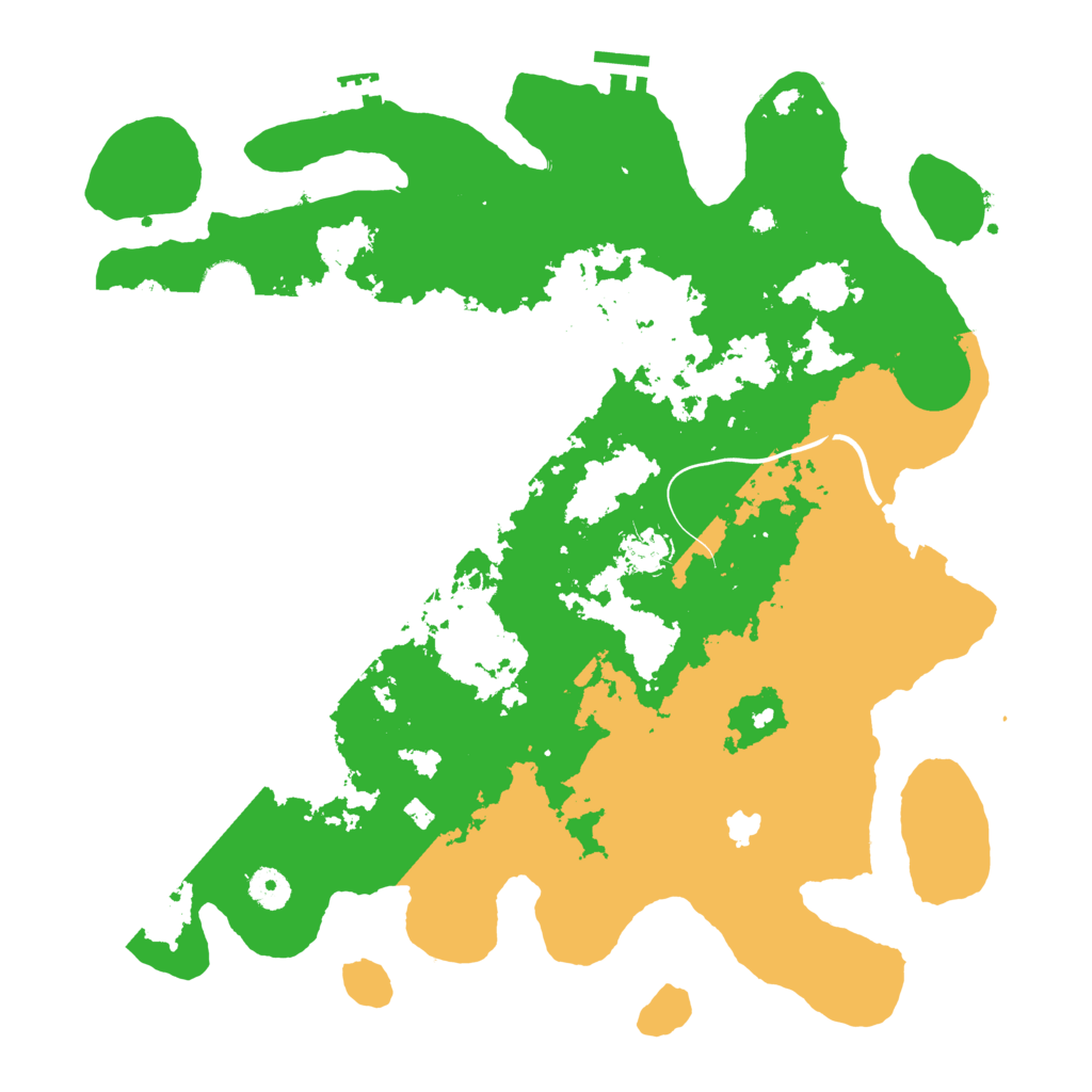 Biome Rust Map: Procedural Map, Size: 4000, Seed: 599609
