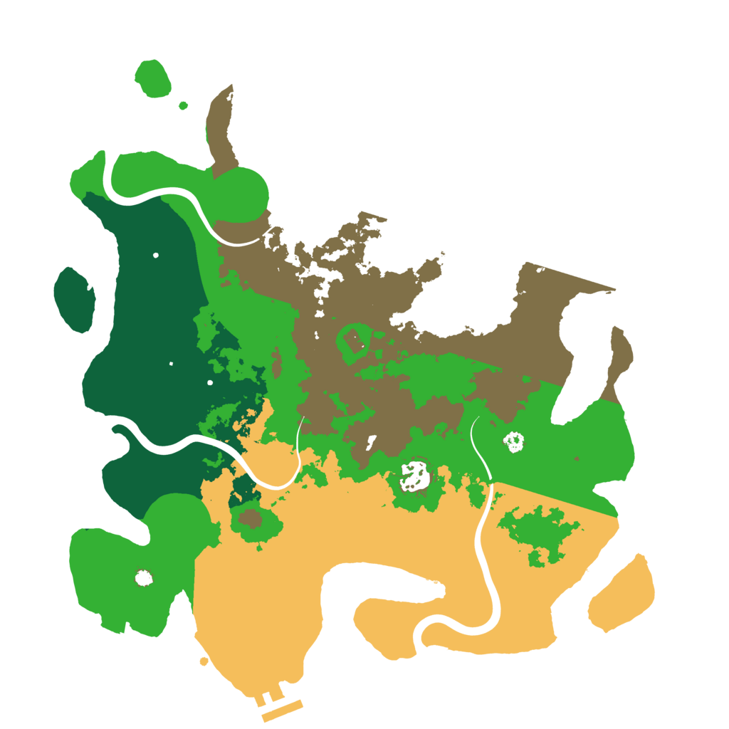 Biome Rust Map: Procedural Map, Size: 3500, Seed: 5447893