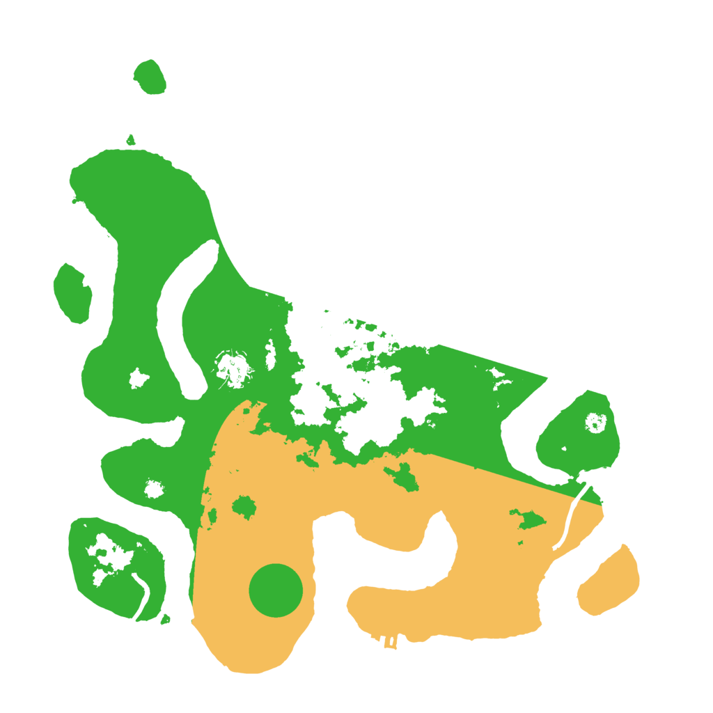 Biome Rust Map: Procedural Map, Size: 3500, Seed: 5447893