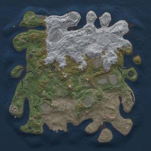 Thumbnail Rust Map: Procedural Map, Size: 3850, Seed: 600719682, 16 Monuments