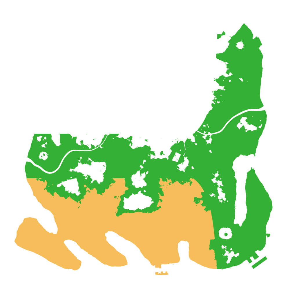 Biome Rust Map: Procedural Map, Size: 3500, Seed: 4484835