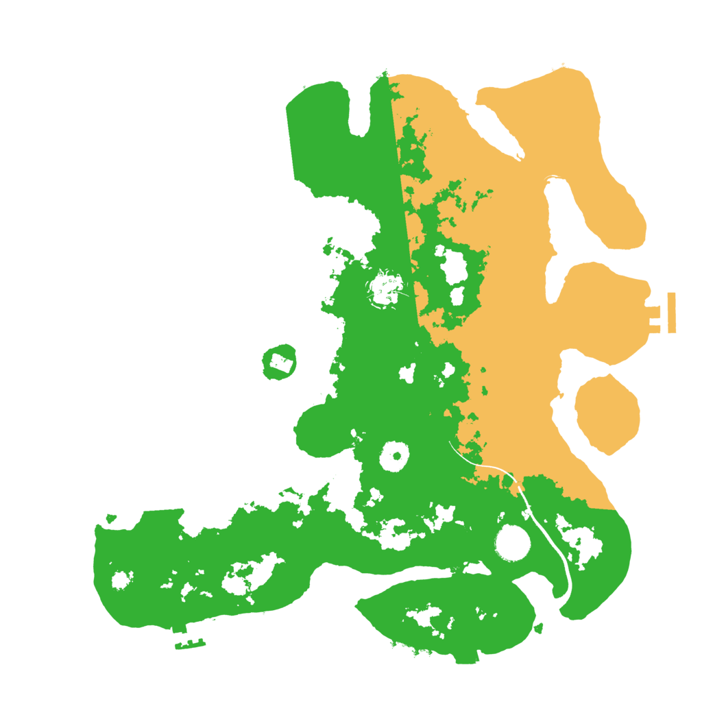 Biome Rust Map: Procedural Map, Size: 3500, Seed: 1799956