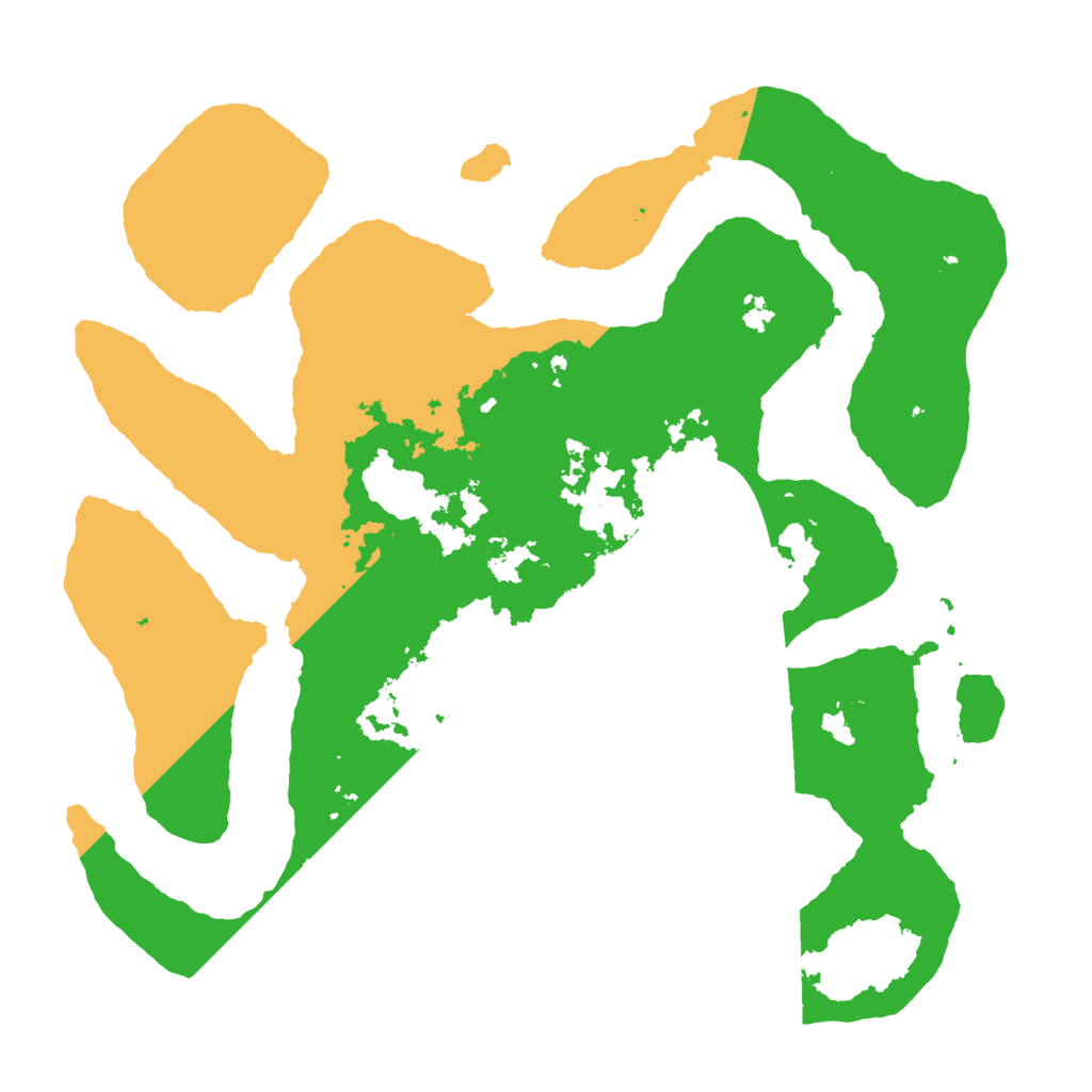 Biome Rust Map: Barren, Size: 3500, Seed: 5324077