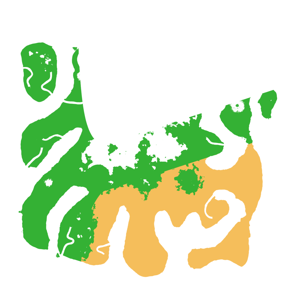 Biome Rust Map: Procedural Map, Size: 3500, Seed: 204549099