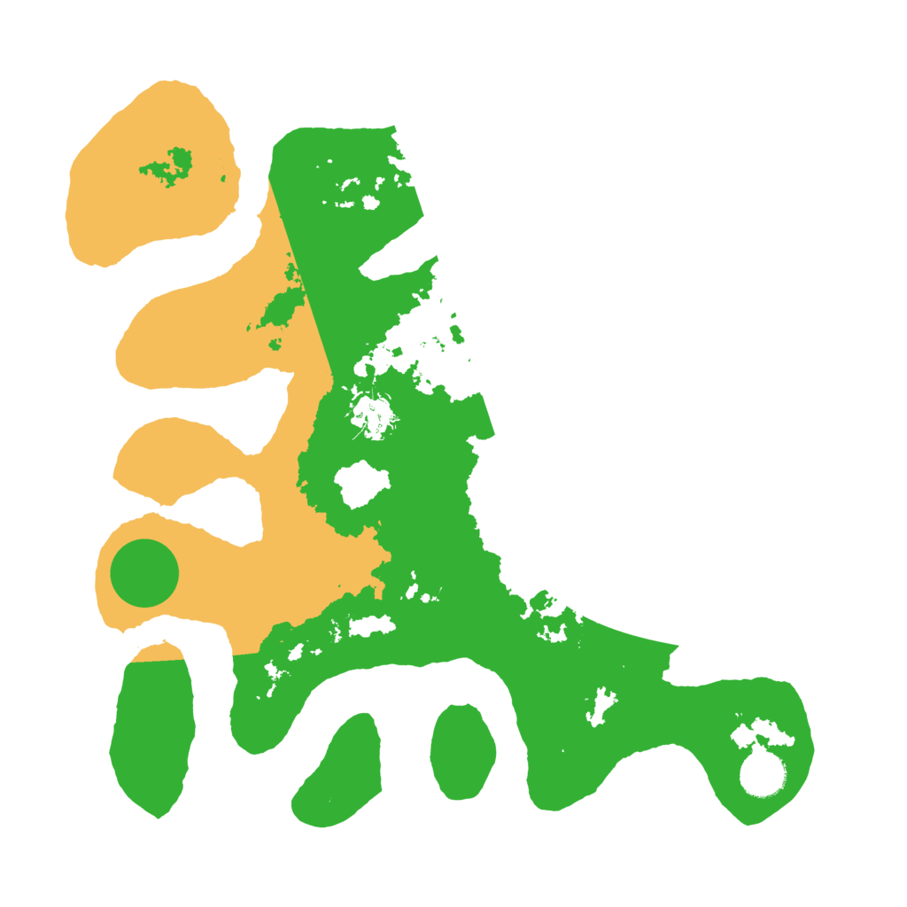 Biome Rust Map: Barren, Size: 3500, Seed: 3357916