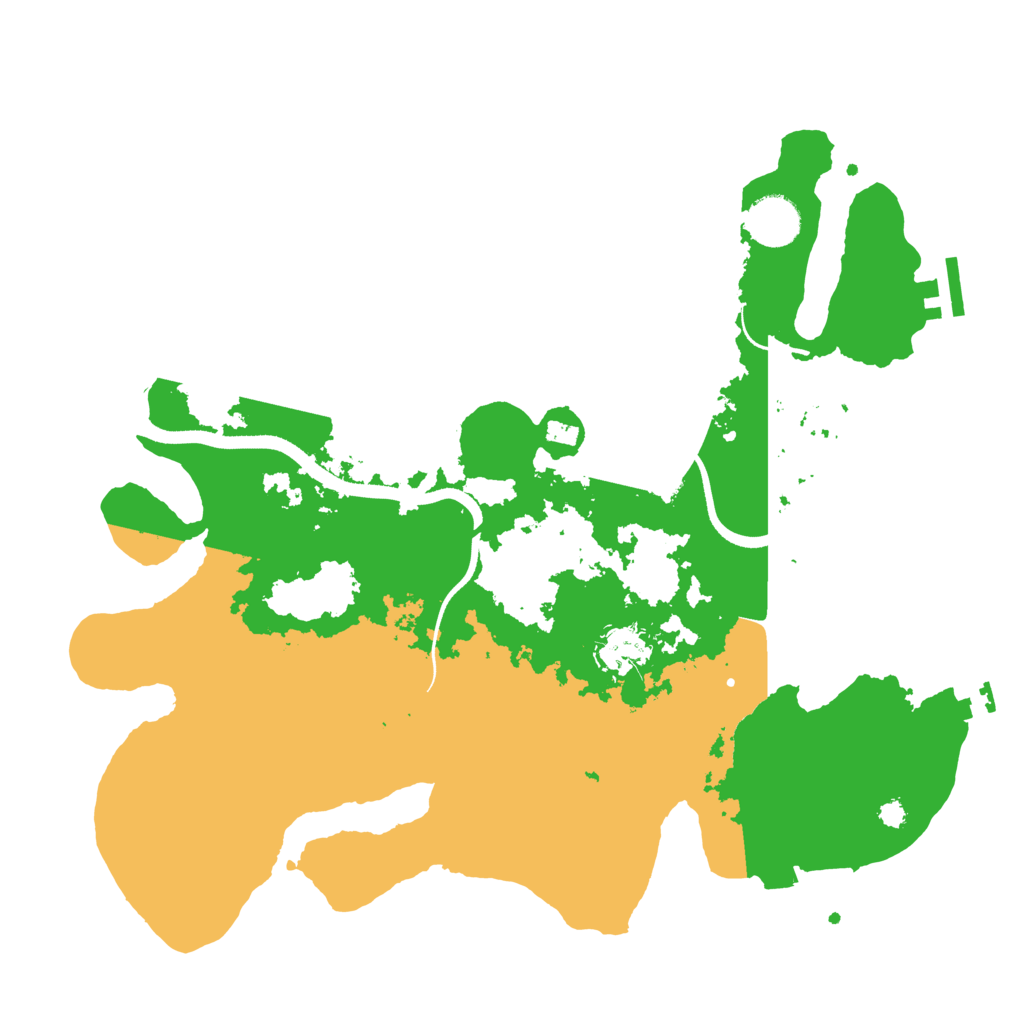 Biome Rust Map: Procedural Map, Size: 3500, Seed: 3602871