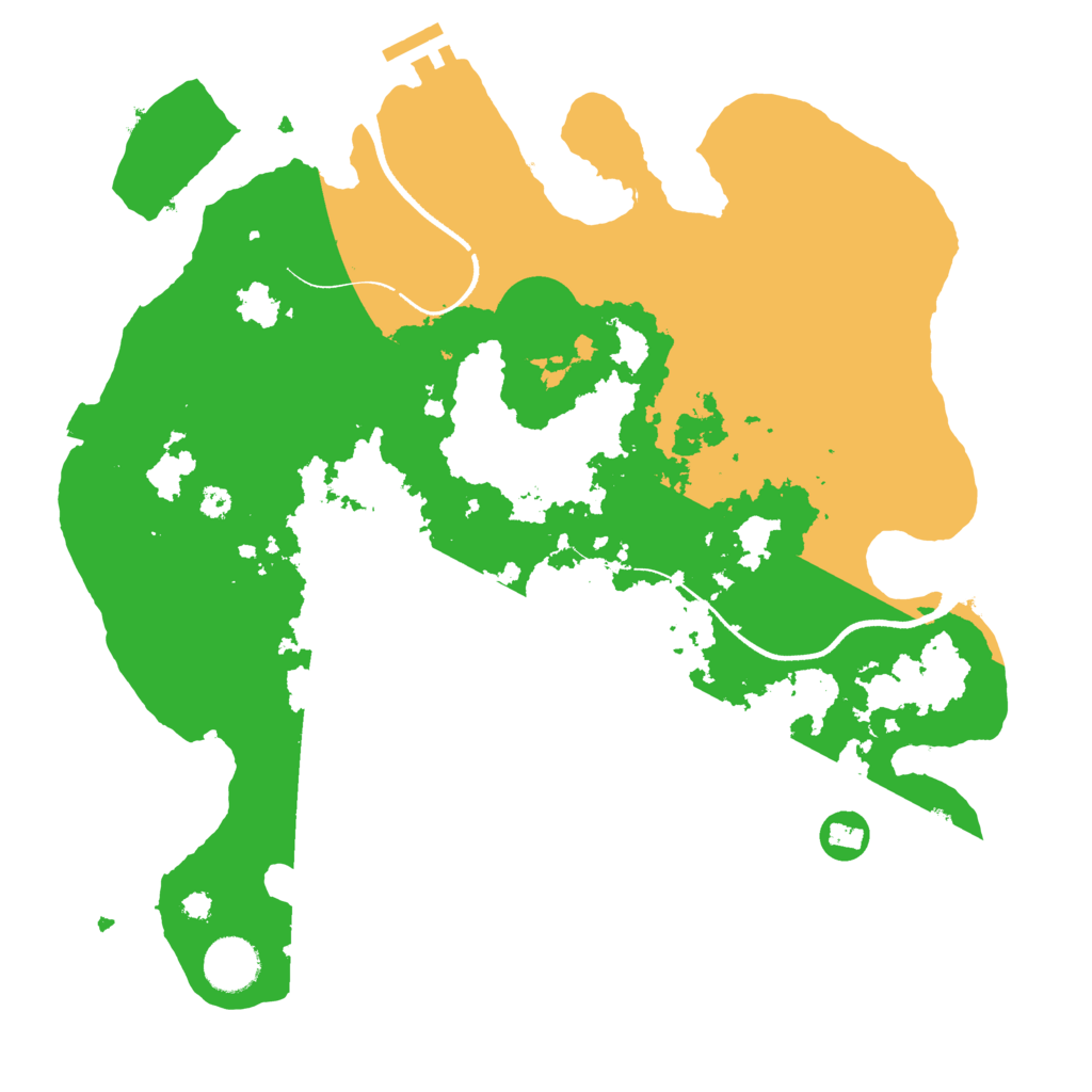 Biome Rust Map: Procedural Map, Size: 3500, Seed: 3864307