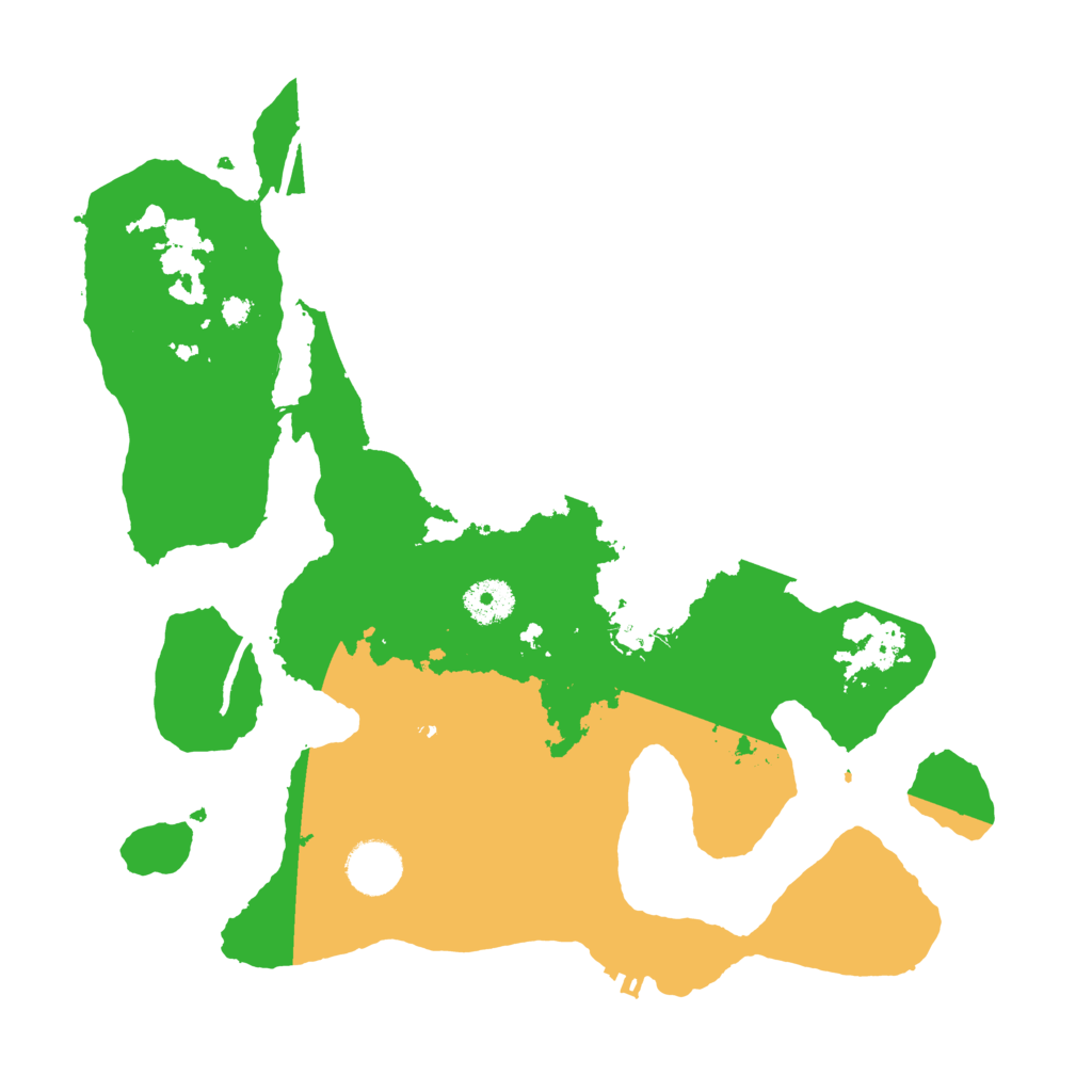 Biome Rust Map: Procedural Map, Size: 3500, Seed: 123687