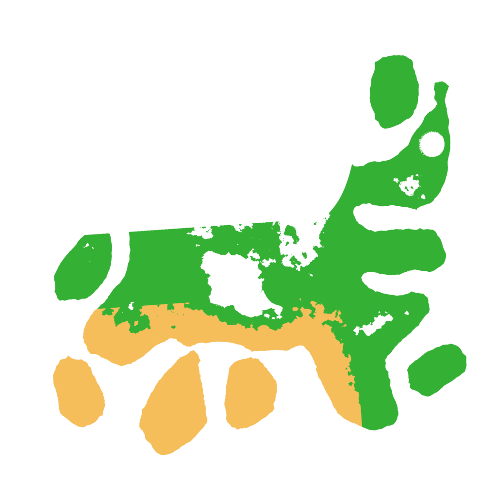 Biome Rust Map: Barren, Size: 3500, Seed: 5535267