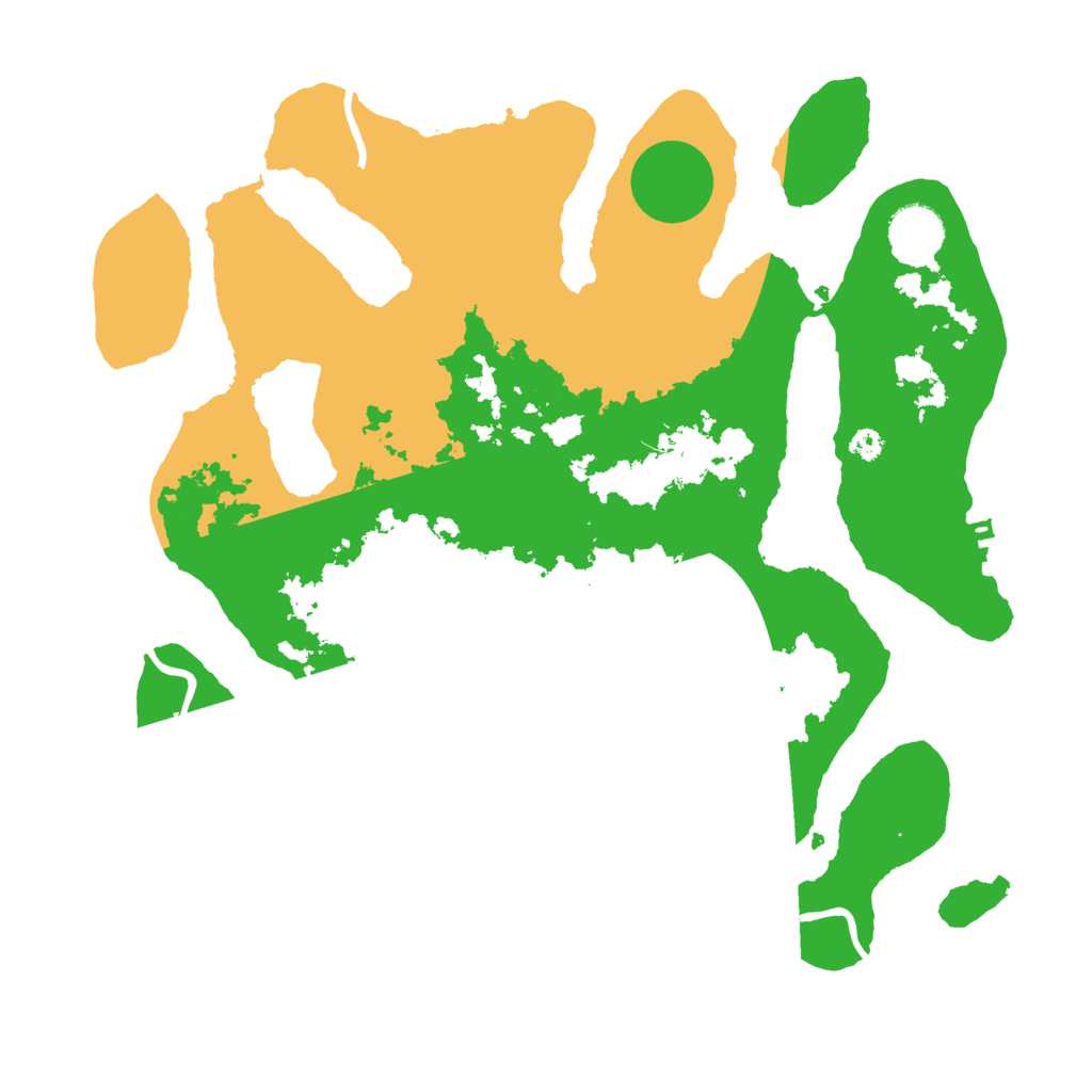 Biome Rust Map: Procedural Map, Size: 3500, Seed: 562616