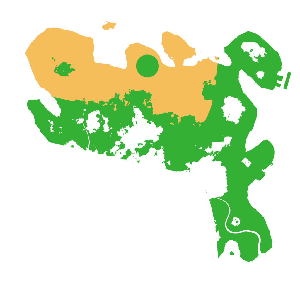 Biome Rust Map: Procedural Map, Size: 3500, Seed: 3649932