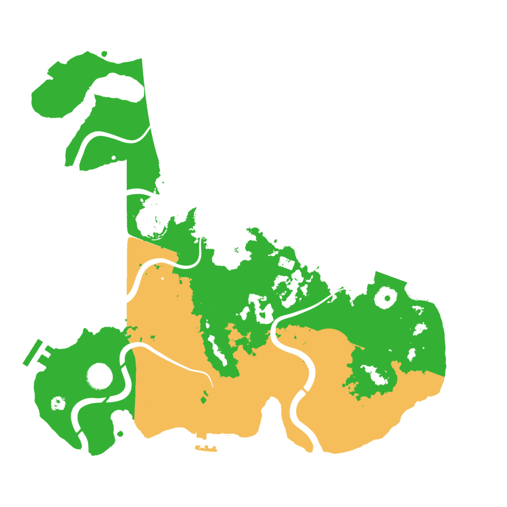 Biome Rust Map: Procedural Map, Size: 3500, Seed: 2198567