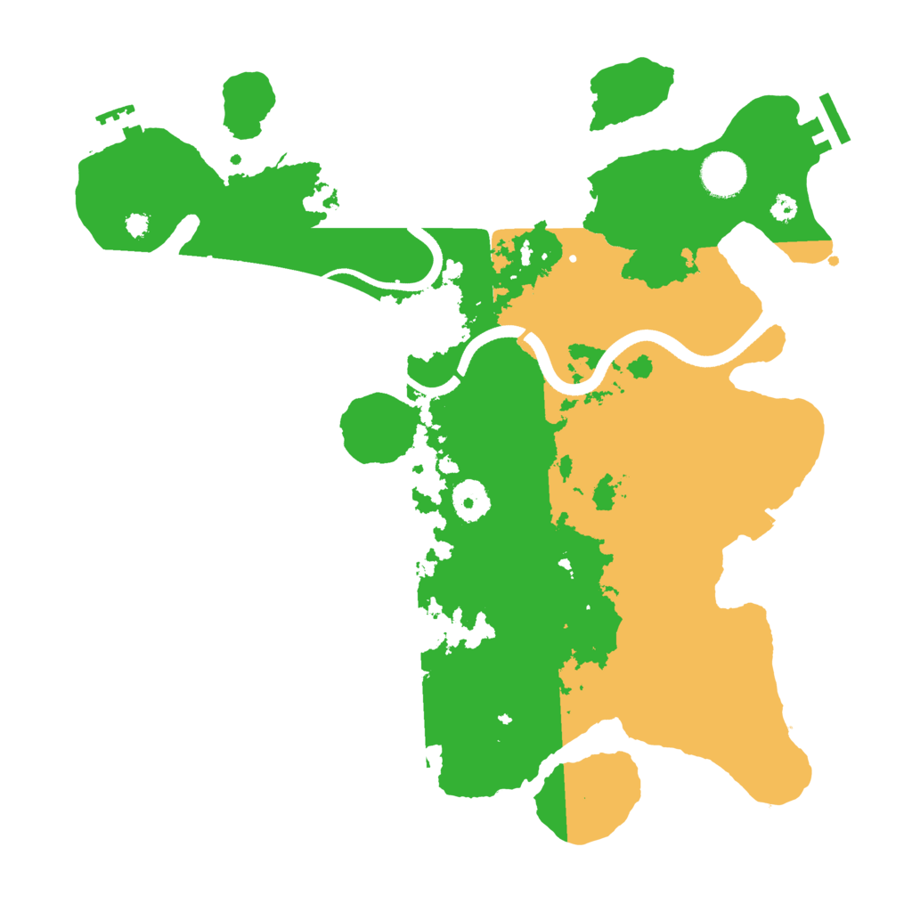 Biome Rust Map: Procedural Map, Size: 3500, Seed: 4205642